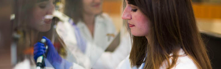 A Student working in a lab